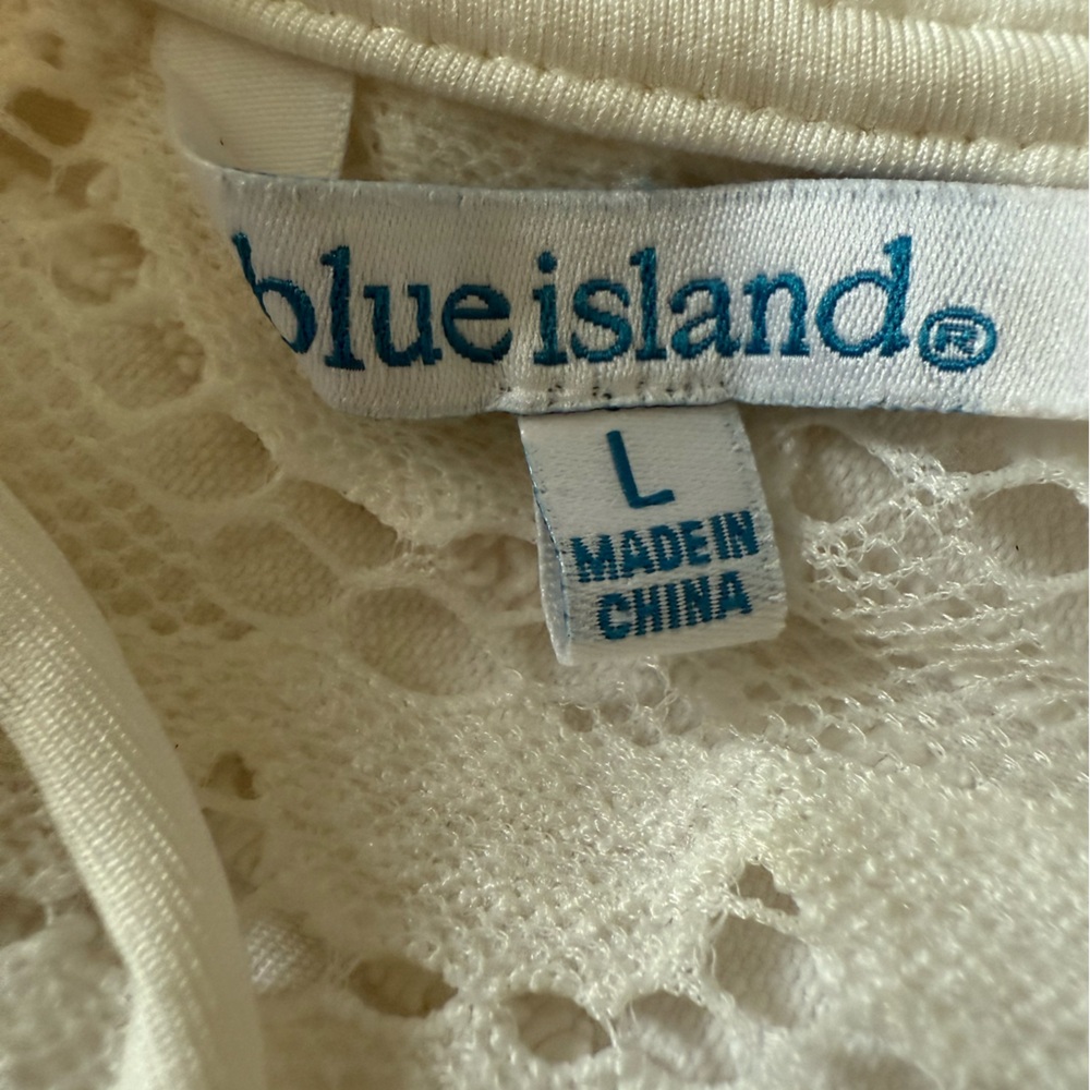Blue Island Ivory Lace Beach Cover-Up - Picture 3 of 3